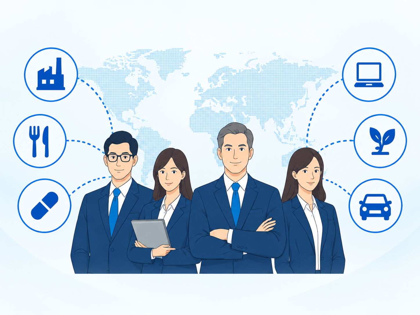 あらゆる業種業界のエキスパートが支援