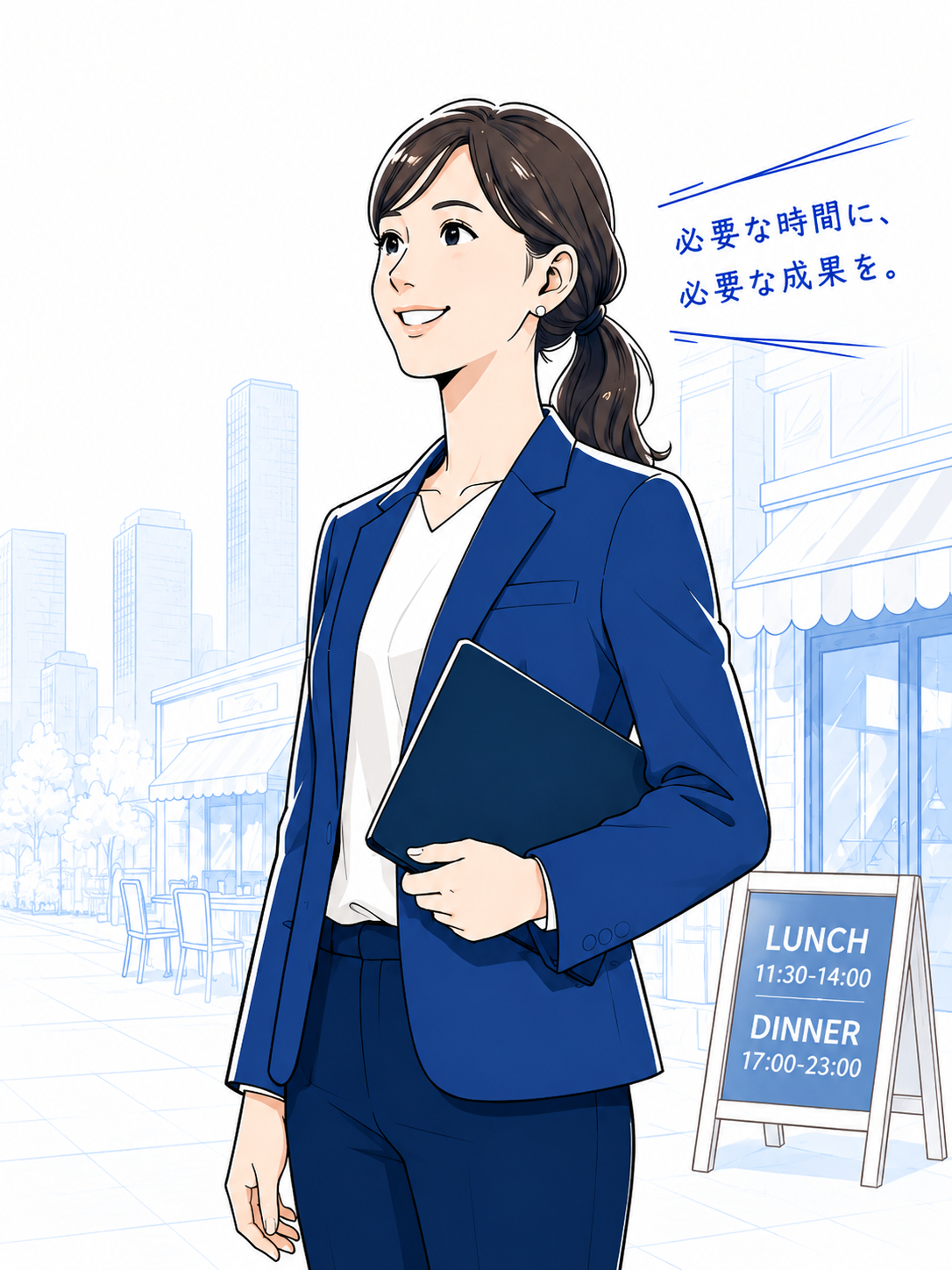 必要な時間に、必要な成果を。